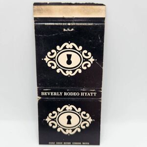 Vintage Matchbook Beverly 360 N Rodeo Drive Hyatt Beverly Hills California 1960s
